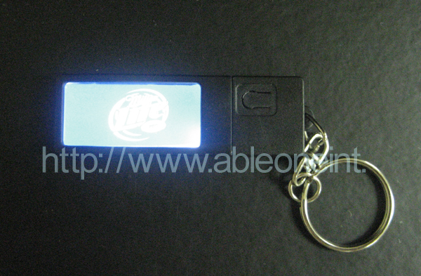 Name Light Badge with Keychain